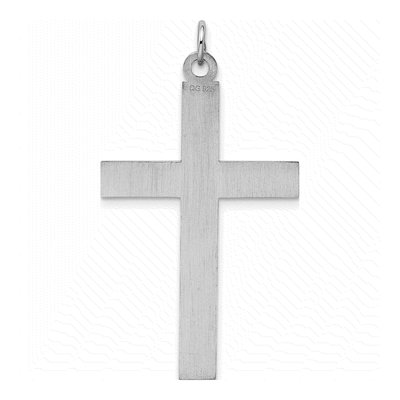 Sterling Silver Laser-Cut Cross Pendant – view 4