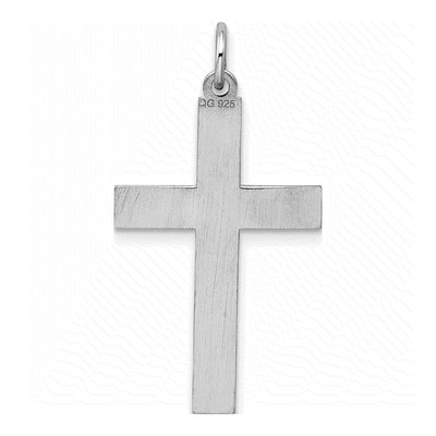 Sterling Silver Laser Cut Cross Pendant – view 4