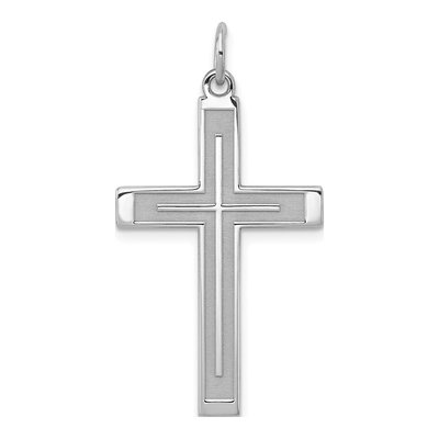 Sterling Silver Laser Cut Cross Pendant