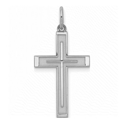 Sterling Silver Laser Cut Cross Pendant