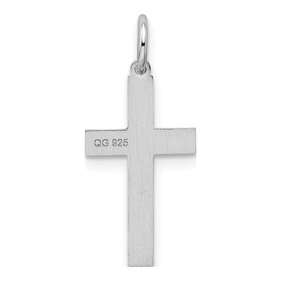 Sterling Silver Laser Cut Cross Pendant – view 4