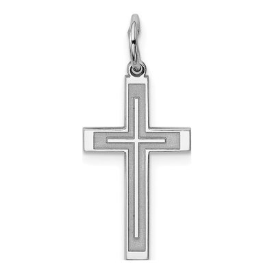 Sterling Silver Laser Cut Cross Pendant