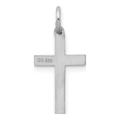 Sterling Silver Laser Cut Cross Pendant – view 4