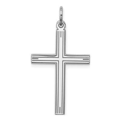 Sterling Silver Laser Cut Cross Pendant