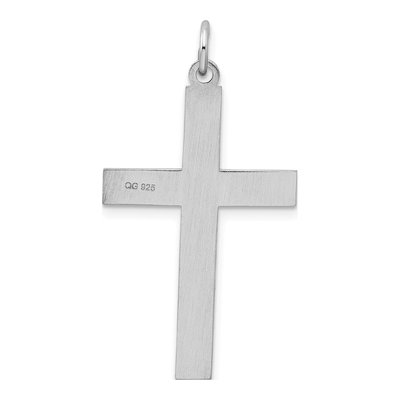 Sterling Silver Laser Cut Cross Pendant – view 4