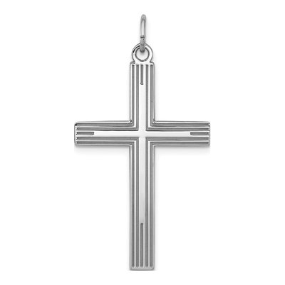 Sterling Silver Laser Cut Cross Pendant