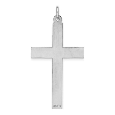 Sterling Silver Laser Cut Cross Pendant – view 4