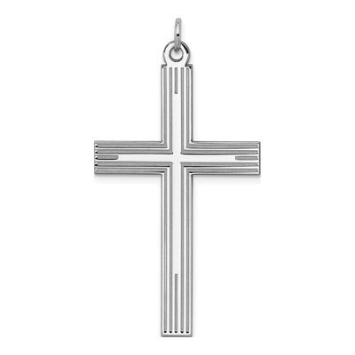 Sterling Silver Laser Cut Cross Pendant
