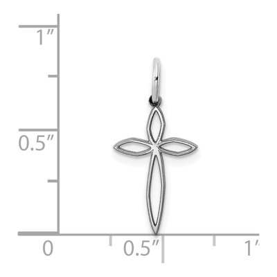 Sterling Silver Laser Cut Cross Pendant – view 5