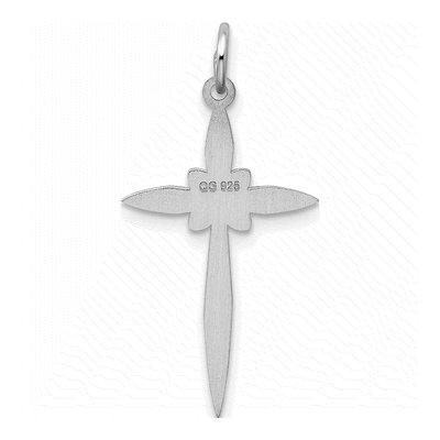 Sterling Silver Laser Cut Cross Pendant – view 4