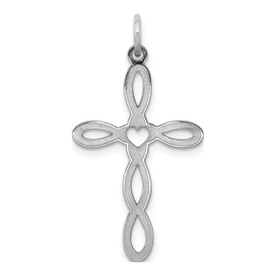 Sterling Silver Laser Cut Cross Pendant