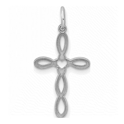 Sterling Silver Laser Cut Cross Pendant – view 4