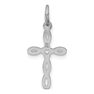 Sterling Silver Laser Cut Cross Pendant – view 4