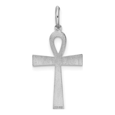 Sterling Silver Laser Cut Cross Pendant – view 4