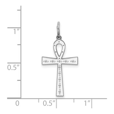 Sterling Silver Laser Cut Cross Pendant – view 5