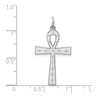 Sterling Silver Laser Cut Cross Pendant – view 4