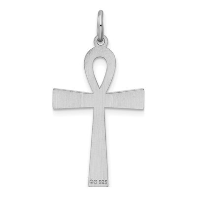 Sterling Silver Laser Cut Cross Pendant – view 5