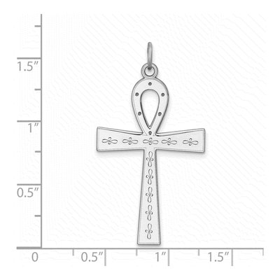 Sterling Silver Laser Cut Cross Pendant – view 4