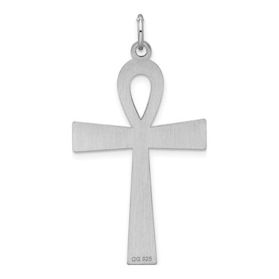 Sterling Silver Laser Cut Cross Pendant – view 5