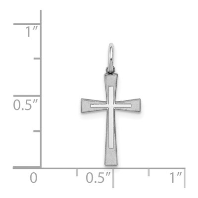 Sterling Silver Laser-Cut Cross Charm – view 4