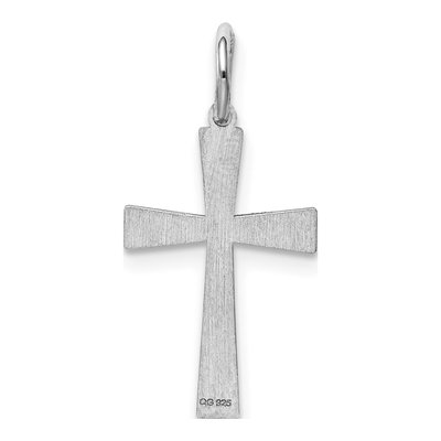 Sterling Silver Laser-Cut Cross Charm – view 5