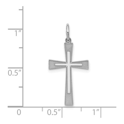 Sterling Silver Laser Cut Cross Pendant – view 4