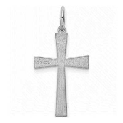 Sterling Silver Laser Cut Cross Pendant – view 5