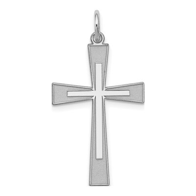 Sterling Silver Laser Cut Cross Pendant