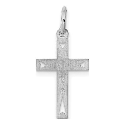 Sterling Silver Laser-Cut Cross Pendant – view 5