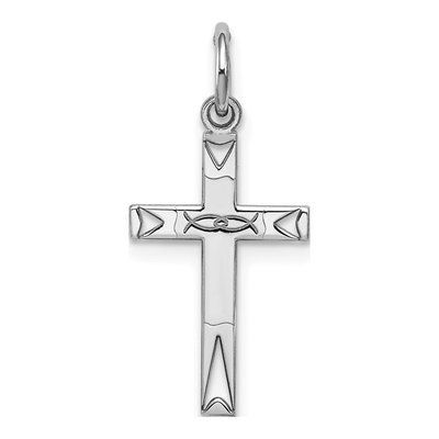 Sterling Silver Laser-Cut Cross Pendant