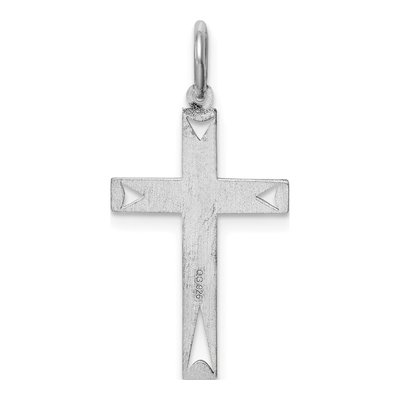Sterling Silver Laser Cut Cross Pendant – view 5