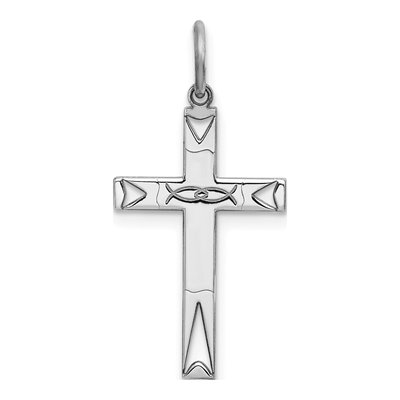 Sterling Silver Laser Cut Cross Pendant