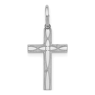 Sterling Silver Laser Cut Cross Charm