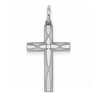 Sterling Silver Laser Cut Cross Pendant