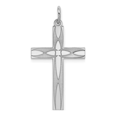 Sterling Silver Laser Cut Cross Pendant