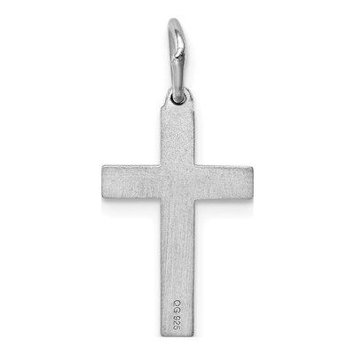 Sterling Silver Laser Cut Cross Pendant – view 5