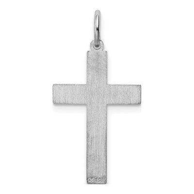 Sterling Silver Laser Cut Cross Pendant – view 5