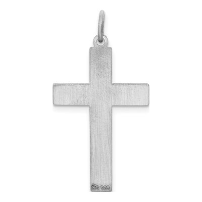 Sterling Silver Laser Cut Cross Pendant – view 5