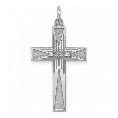 Sterling Silver Laser Cut Cross Pendant