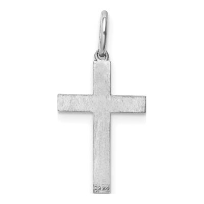 Sterling Silver Laser Cut Cross Pendant – view 5