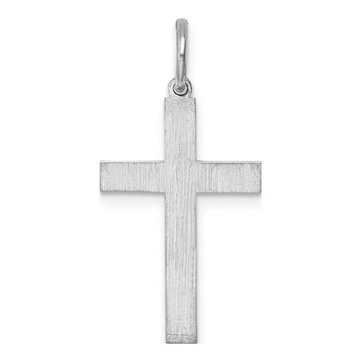 Sterling Silver Laser Cut Cross Pendant – view 5