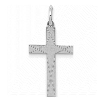 Sterling Silver Laser Cut Cross Pendant