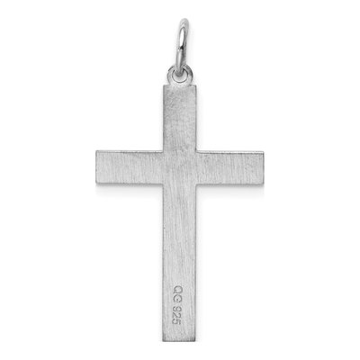 Sterling Silver Laser Cut Cross Pendant – view 5