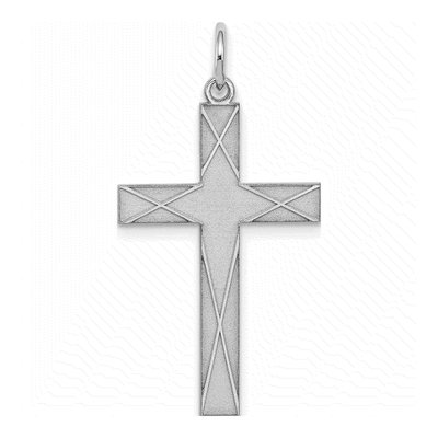 Sterling Silver Laser Cut Cross Pendant