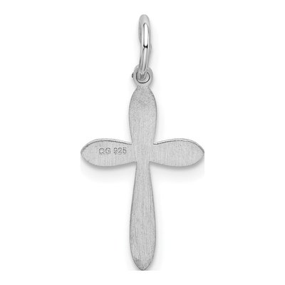 Sterling Silver Laser Cut Cross Pendant – view 4