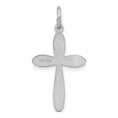 Sterling Silver Laser Cut Cross Pendant – view 4