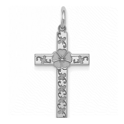 Sterling Silver Laser Cut Cross Pendant