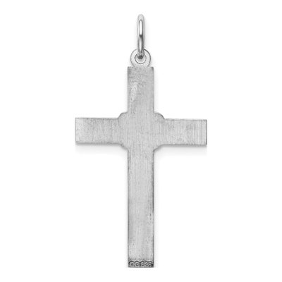Sterling Silver Laser Cut Cross Pendant – view 5