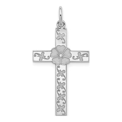 Sterling Silver Laser Cut Cross Pendant