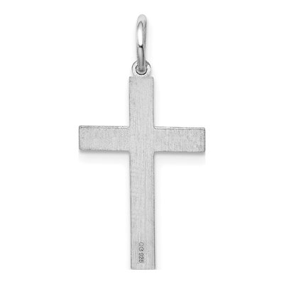 Sterling Silver Laser Cut Cross Pendant – view 5
